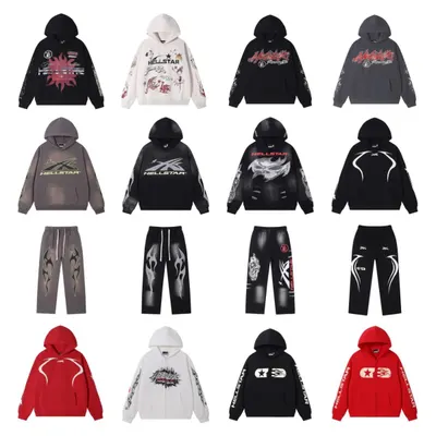 Hellstar Hoodie Black Graphic Streetwear