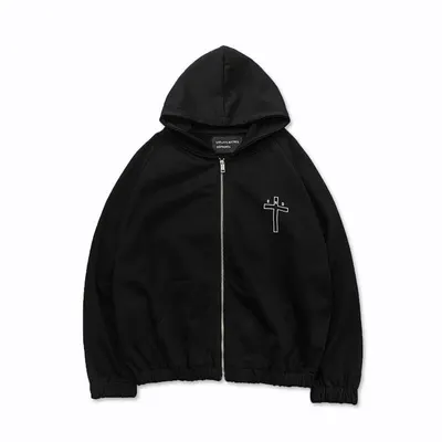 Infinity Works Zip Up Black Hoodie
