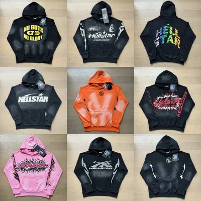 Hellstar Hoodie Black Graphic Sweatshirt