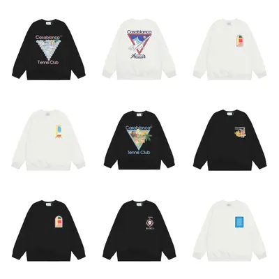 Casablanca Tennis Club Black Casual Sweatshirt